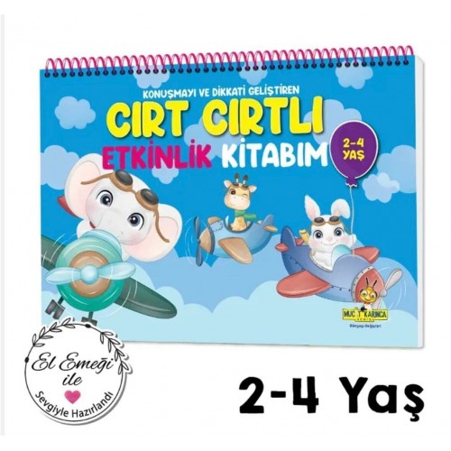 Yükselen Zeka Cırt Cırtlı Etkinlik Kitabım 2-4 yaş